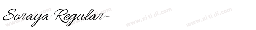 Soraya Regular字体转换 Soraya Regular字体转换